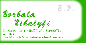 borbala mihalyfi business card